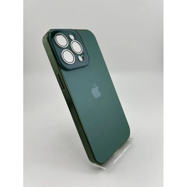 Чехол AG Glass MagSafe Apple iPhone 15 Pro Max (Cangling Green)