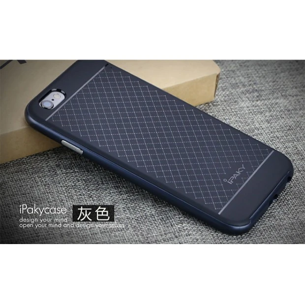 Силиконовый чехол iPaky Carbon Case Apple iPhone 6 / 6s (Золотой)