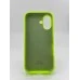 Оригінальний силіконовий чохол круглої форми для Apple iPhone 16 (27) трав'янистого зеленого кольору Оригінальний силіконовий чохол круглої форми для Apple iPhone 16 (27) трав'янистого зеленого кольору