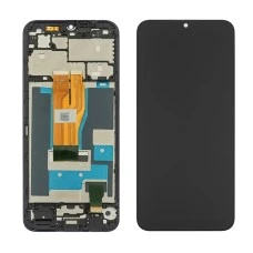 Дисплей для Realme C33 с чёрным тачскрином и корпусной рамкой
