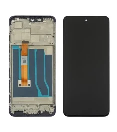 Дисплей для Realme C55 с чёрным тачскрином и корпусной рамкой