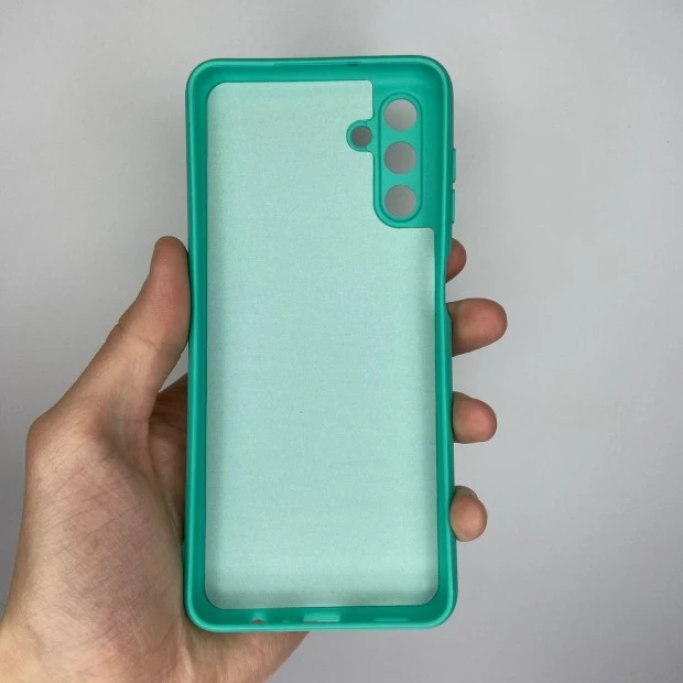 Силіконовий Original 360 Чохол Samsung Galaxy A04S (2022) (ShutCam) (Бірюзовий)