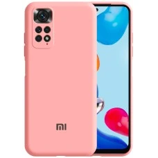 Силикон Original 360 ShutCam Case Logo Xiaomi Redmi Note 11 (Розовый)