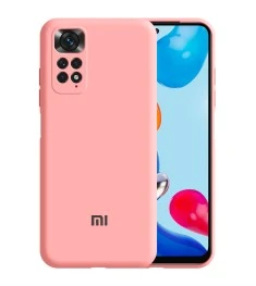 Силикон Original 360 ShutCam Case Logo Xiaomi Redmi Note 11 (Розовый)