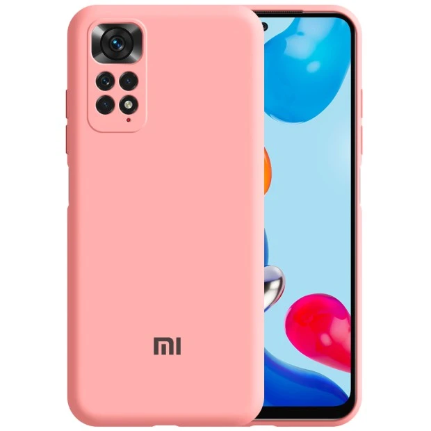 Силикон Original 360 ShutCam Case Logo Xiaomi Redmi Note 11 (Розовый)