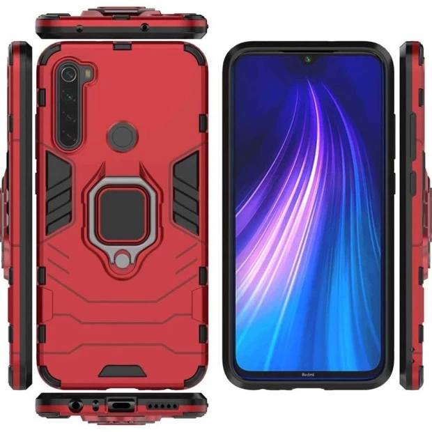 Бронь-чехол Ring Armor Case Xiaomi Redmi Note 8T (Красный)