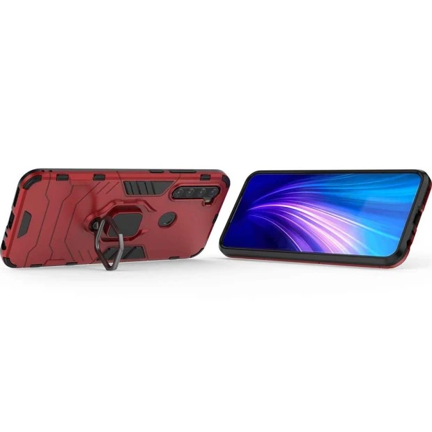 Бронь-чехол Ring Armor Case Xiaomi Redmi Note 8T (Красный)