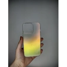 Силіконовий матовий чохол градієнтного кольору для Apple iPhone 13 Pro (блакитний)