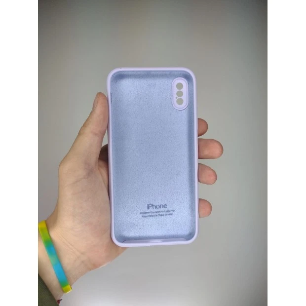 Оригінальний силіконовий чохол RoundCam для Apple iPhone X  /  XS (43) Glycine.