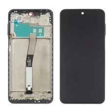 Дисплей для Xiaomi Redmi Note 9S/ Note 9 Pro/ Note 9 Pro Max с чёрным тачскрином и серой корпусной рамкой