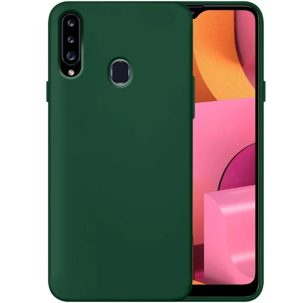 Темно-зелений силіконовий чохол Original 360 для Samsung Galaxy A20S (2019)