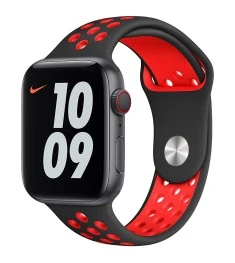Ремешок Nike Apple Watch 42 / 44 mm (Black-Red)