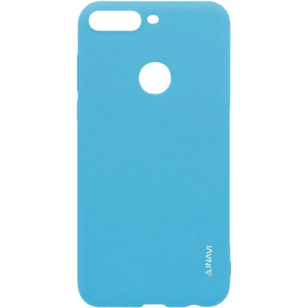 Силиконовый чехол iNavi Color Huawei Y7 (2018) / Y7 Prime (2018) / Honor 7C Pro (нежно-голубой)