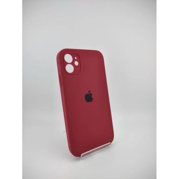 Силіконовий чохол Original Square RoundCam для Apple iPhone 11 (57) Marsala.
