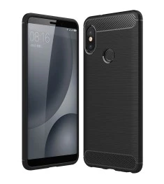 Силикон Polished Carbon Xiaomi Redmi Note 5 / Note 5 Pro (Черный)
