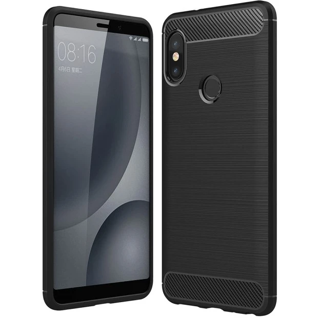 Чехол Силикон Polished Carbon Xiaomi Redmi Note 5 / Note 5 Pro (Черный)
