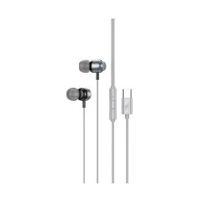 Проводные наушники-гарнитура вакуумные Hoco M122 Type-C (Серый)