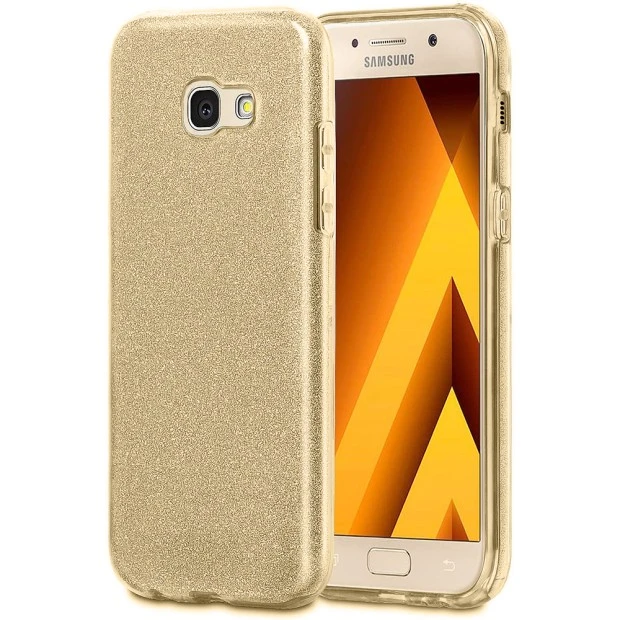 Силиконовый чехол Glitter Samsung Galaxy A5 (2017) A520 (Золотой)