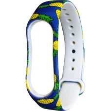 Ремешок Picture Design Xiaomi Mi Band 3 / Mi Band 4 (Ананас)