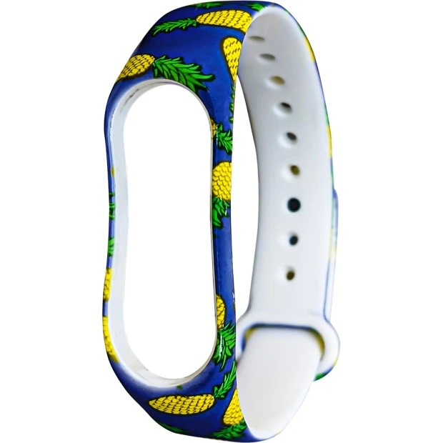 Ремешок Picture Design Xiaomi Mi Band 3 / Mi Band 4 (Ананас)
