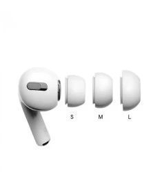 Амбушюри силіконові Apple Airpods Pro 1  /  Pro 2 (M) (Білий)
