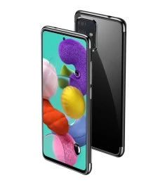 Силикон UMKU Line Samsung Galaxy A51 (2020) (Чёрный)