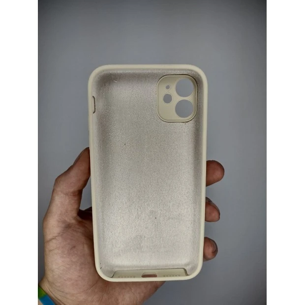 Силикон Original Square RoundCam Case Apple iPhone 11 (17) Antique White