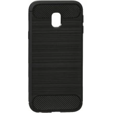 Силиконовый чехол Polished Carbon Samsung Galaxy J3 (2017) J330 (Чёрный)