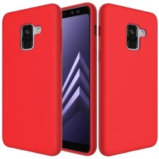 Силиконовый чехол iNavi Color Samsung Galaxy A8 (2018) A530 (красный)