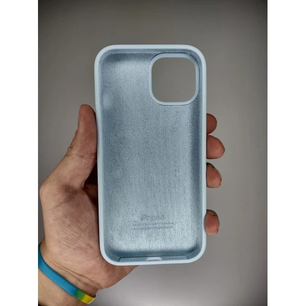 Силикон Original Round Case Apple iPhone 15 (53) Sky Blue