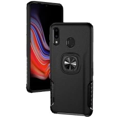 Накладка Ring Leather Case Samsung Galaxy A20 (2019) / A30 (2019) (Чёрный)