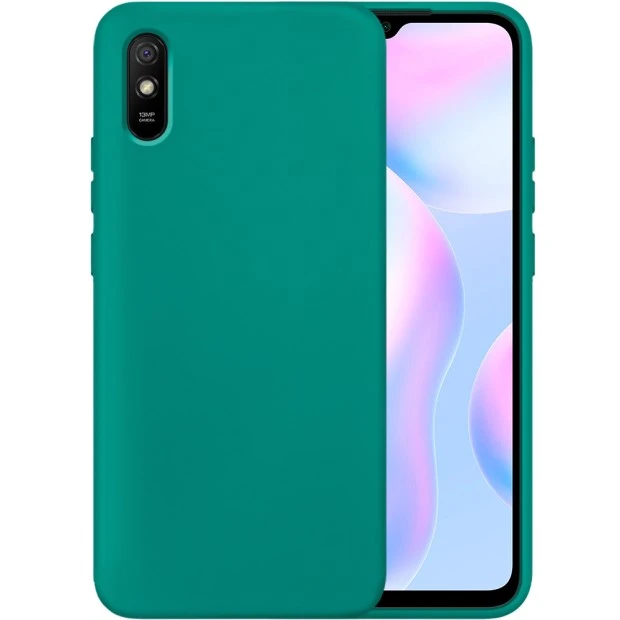 Силіконовий Original 360 чохол для Xiaomi Redmi 9A (темно-зелений)
