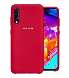 Силикон Original Case Samsung Galaxy A70 (2019) (Малиновый)