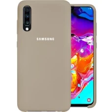 Силикон Original Case Samsung Galaxy A70 (2019) (Бежевый)