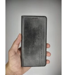 Чехол-книжка Leather Book Xiaomi Redmi Note 9 / Redmi 10X (Серый)