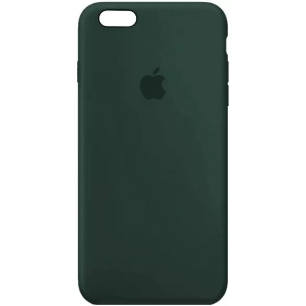 Силіконовий чохол Original Square RoundCam для Apple iPhone 6  /  6s (46) Глибокий Зелений.