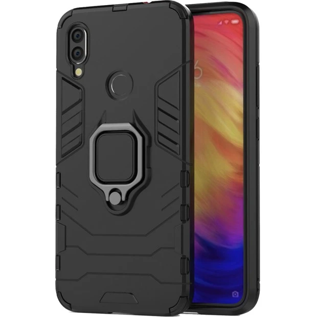 Бронь-чехол Ring Armor Case Xiaomi Redmi 7 (Чёрный)