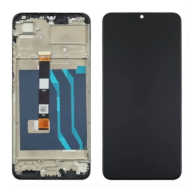 Дисплей для Realme C51/ C53 с чёрным тачскрином и корпусной рамкой