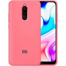 Силикон Original 360 Case Logo Xiaomi Redmi 8 (Клубничный)