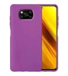 Силикон Original 360 Case Xiaomi Poco X3 (Сиреневый)