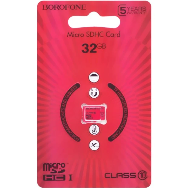 Карта памяти Borofone MicroSDHC 32Gb (Class 10)