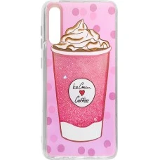 Силиконовый чехол Liquid Fashion Samsung A50 (2019) (Coffee)