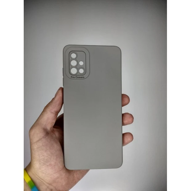 Силикон Original Samsung Galaxy A51 (2021) (ShutCam) (Серый)