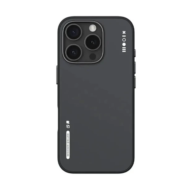 Накладка Blueo Dual-Color Liquid Silicone with MagSafe Apple iPhone 16 (Black)