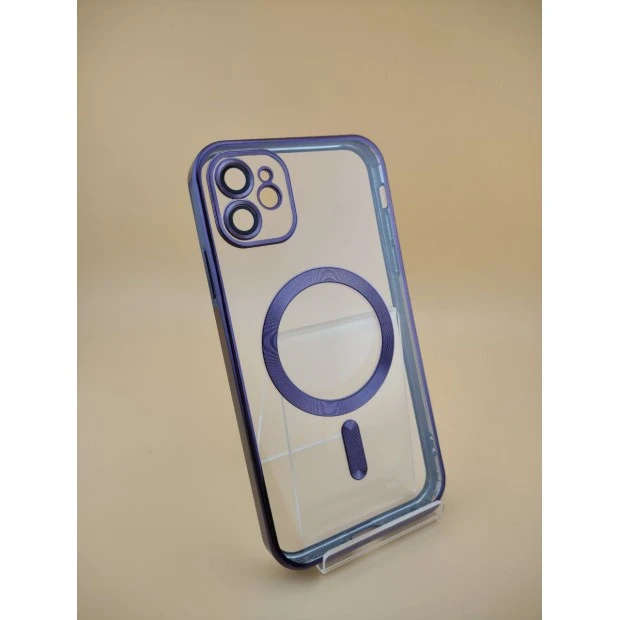 Чехол UMKU Shining with MagSafe Apple iPhone 11 (Dark Purple)