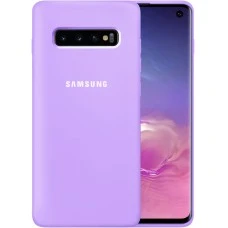 Силикон Original 360 Case Logo Samsung Galaxy S10 (Фиалковый)