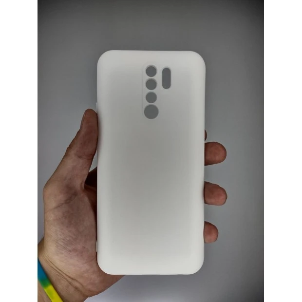 Силіконова оригінальна накладка Xiaomi Redmi 9 (ShutCam) (Біла)