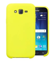 Силикон Original Case Samsung Galaxy J7 (2015) J700 (Жёлтый)
