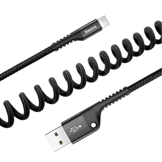USB-кабель Baseus Eye Spring 2.0A (1m) (Type-C) (Чорний) CATSR-01