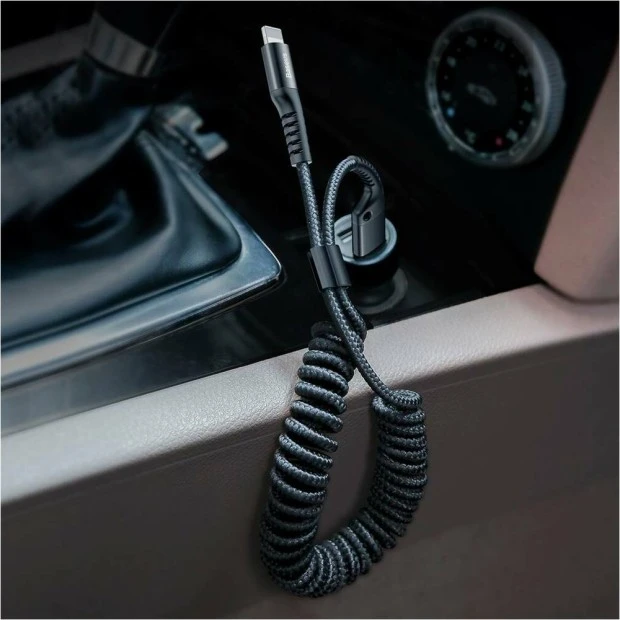 USB-кабель Baseus Eye Spring 2.0A (1m) (Type-C) (Чорний) CATSR-01